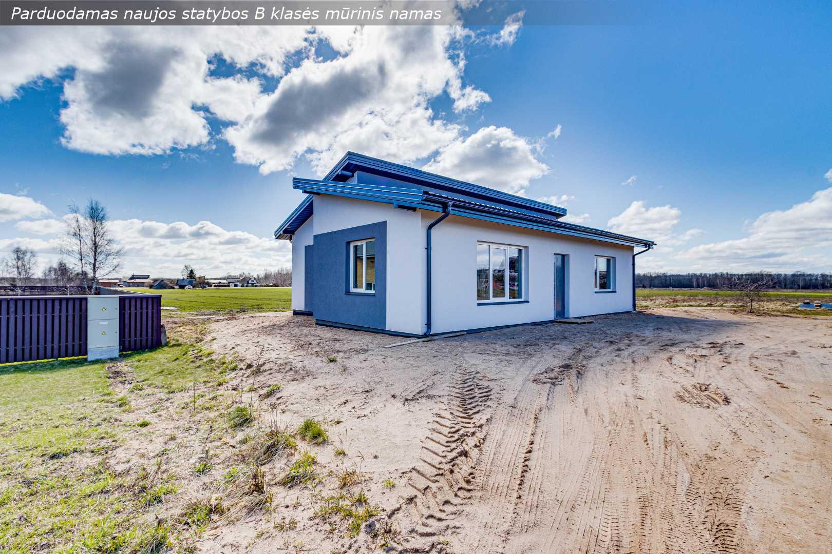 Parduodamas naujos statybos mūrinis namas šalia Šiaulių, Šiaulių r. Verdulių k.