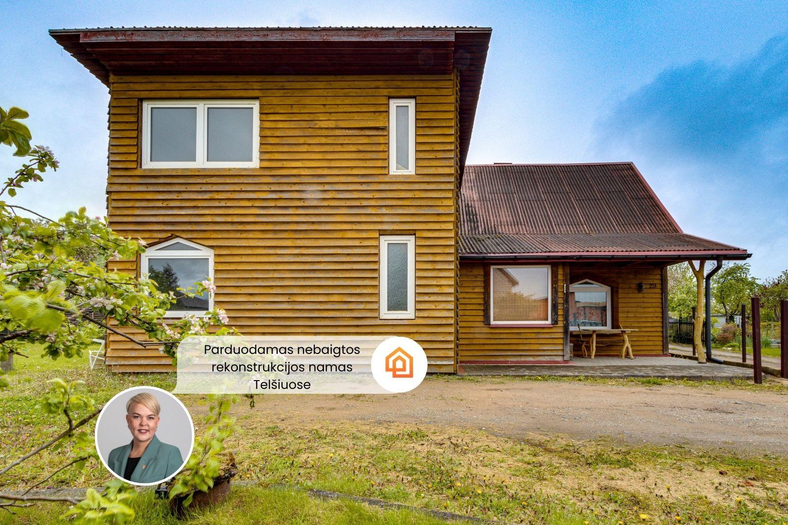 Parduodamas nebaigtos rekonstrukcijos namas Telšiuose, SB "Draugystė", Kęstaičių g. 29
