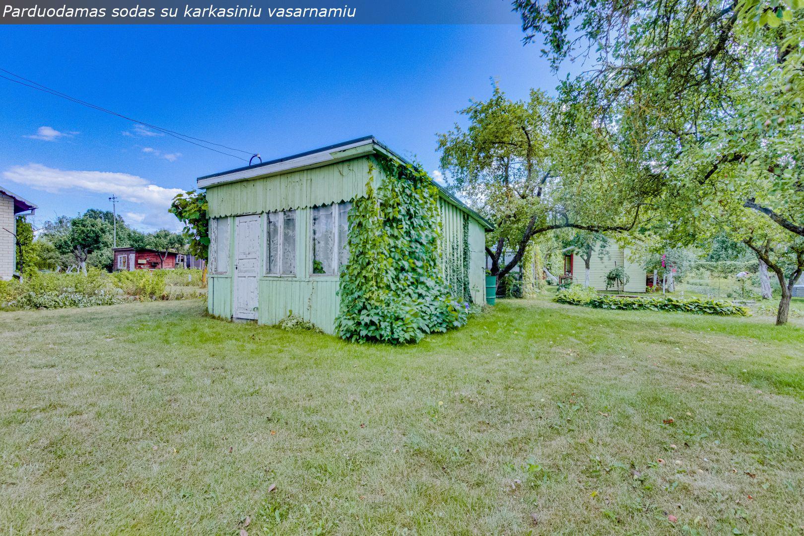 Parduodamas sodo sklypas su vasarnamiu SB"Ekranas-2", Jazminų al., Bernatonių k., Panevėžio r.