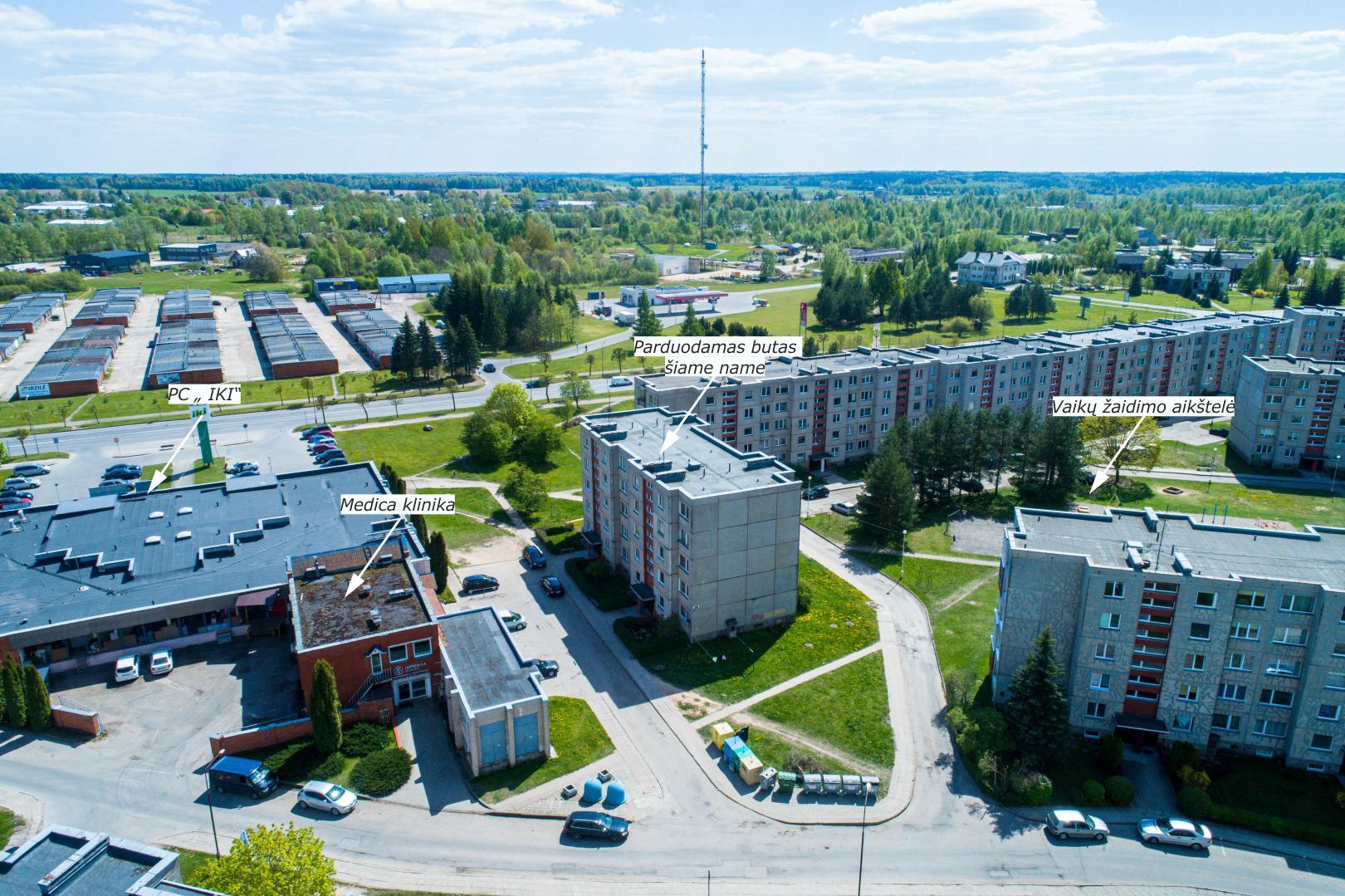 Parduodamas 2 kambarių butas Panevėžio g. 36, Rokiškio mieste