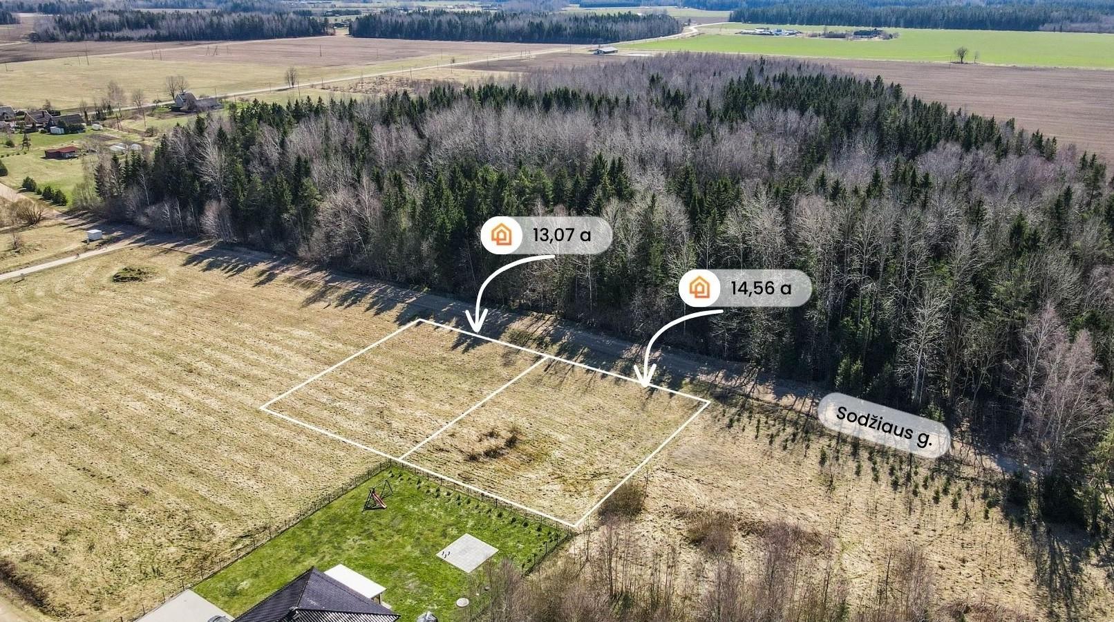 Parduodami namų valdos sklypai Sodžiaus g., Urvikių k., Mažeikių r.