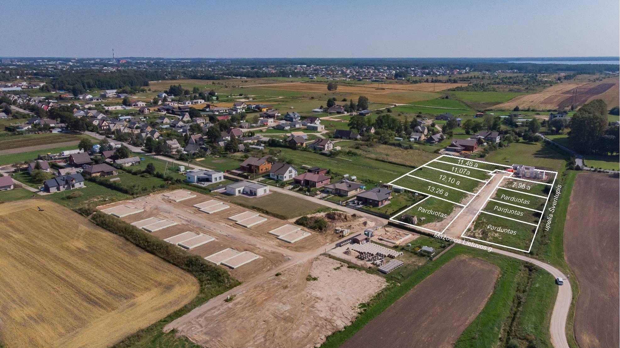 Parduodami naujai suformuoti namų valdos sklypai "ŠVENTUPIO ALĖJA", Mažosios Lietuvos g. Šiaulių r.