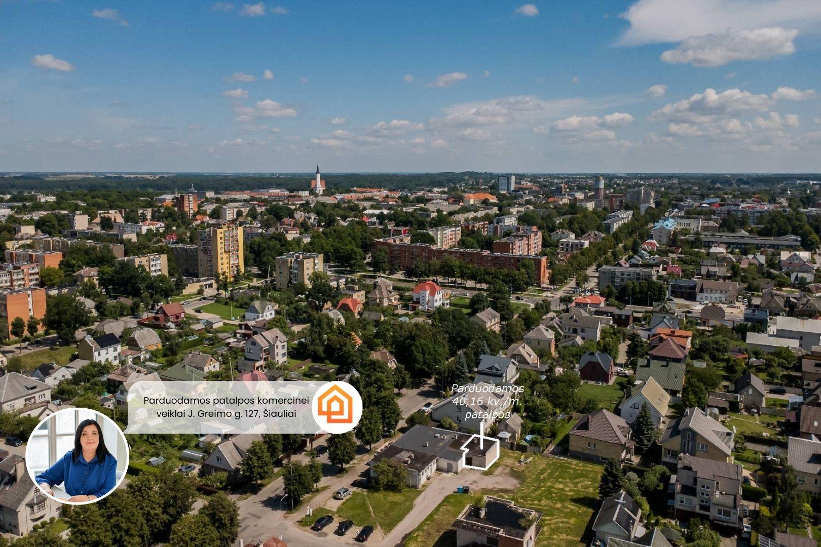Parduodamnos komercinės paskirties patalpos &Scaron;iauliuose, A. J. Greimo g. 127
