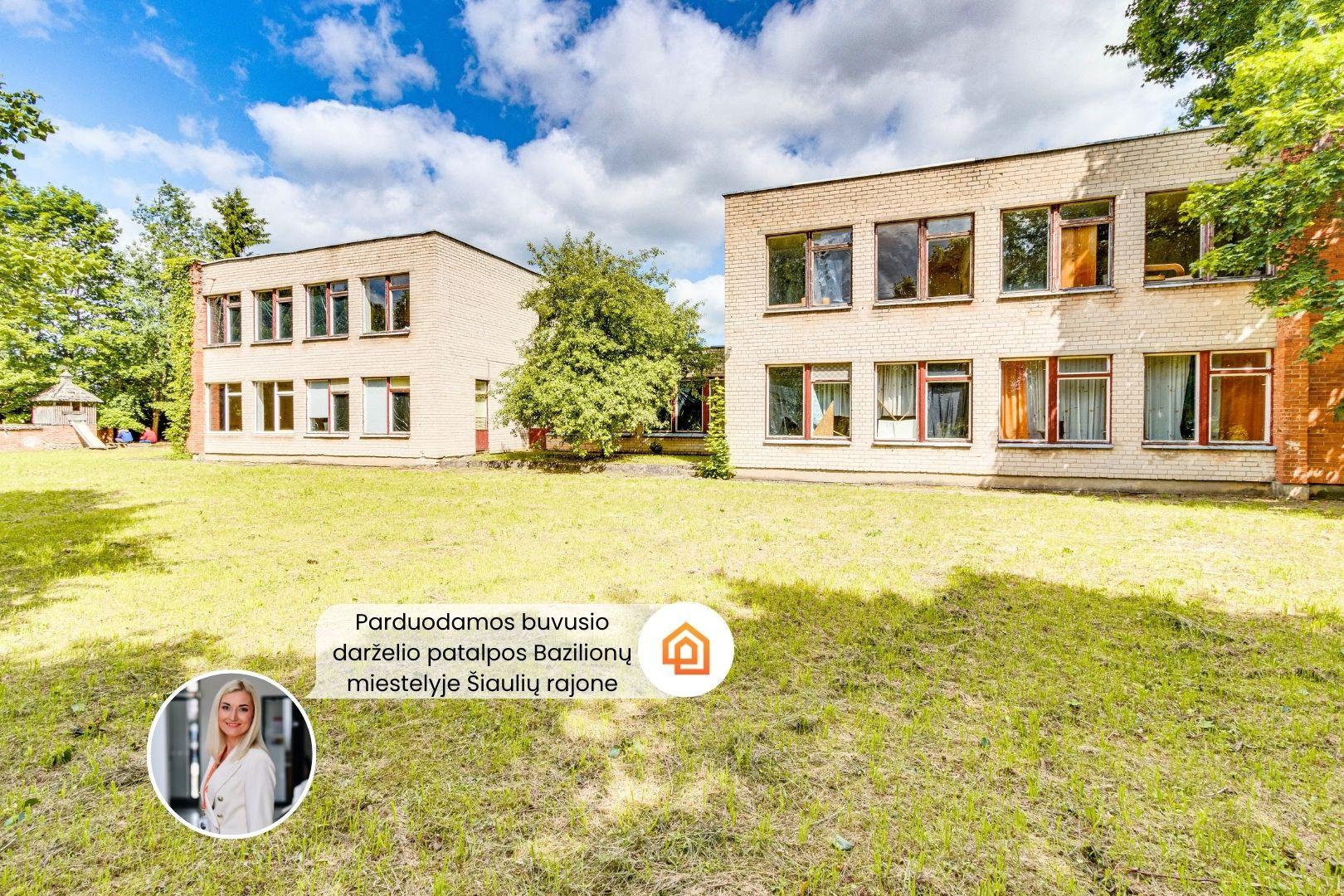 Parduodamos buvusio darželio patalpos Darželio g., Bazilionų mstl., Šiaulių r.