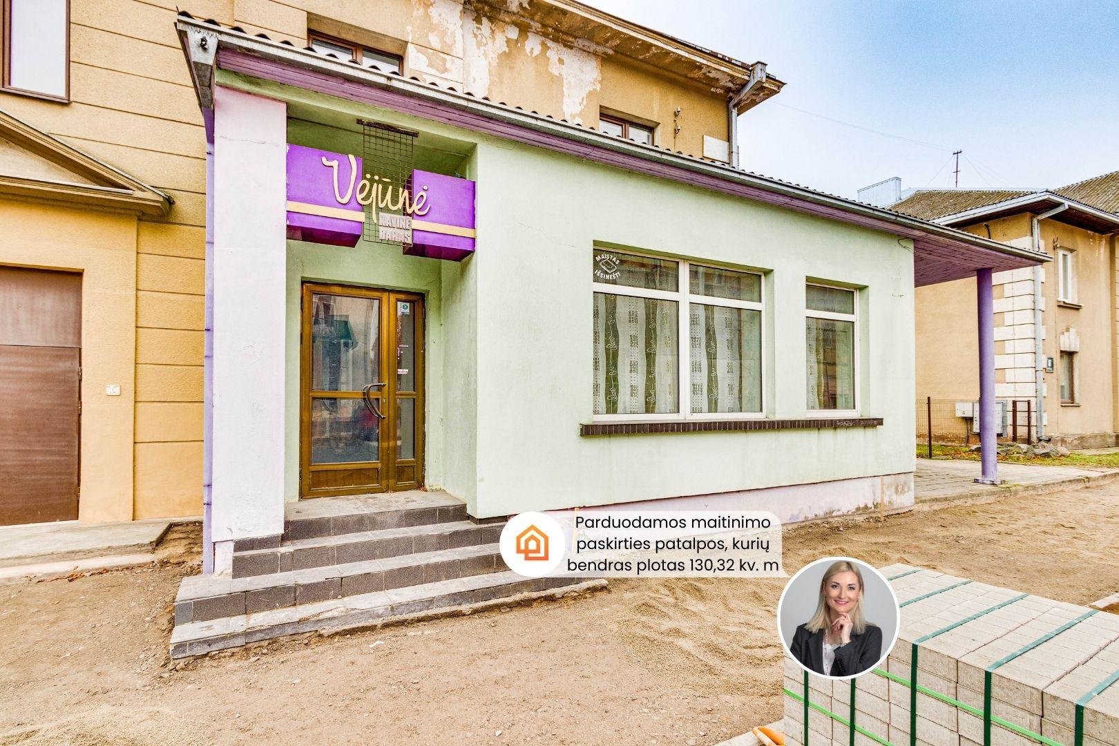 Parduodamos maitinimo paskirties patalpos Šiaulių miesto centre Stoties g.
