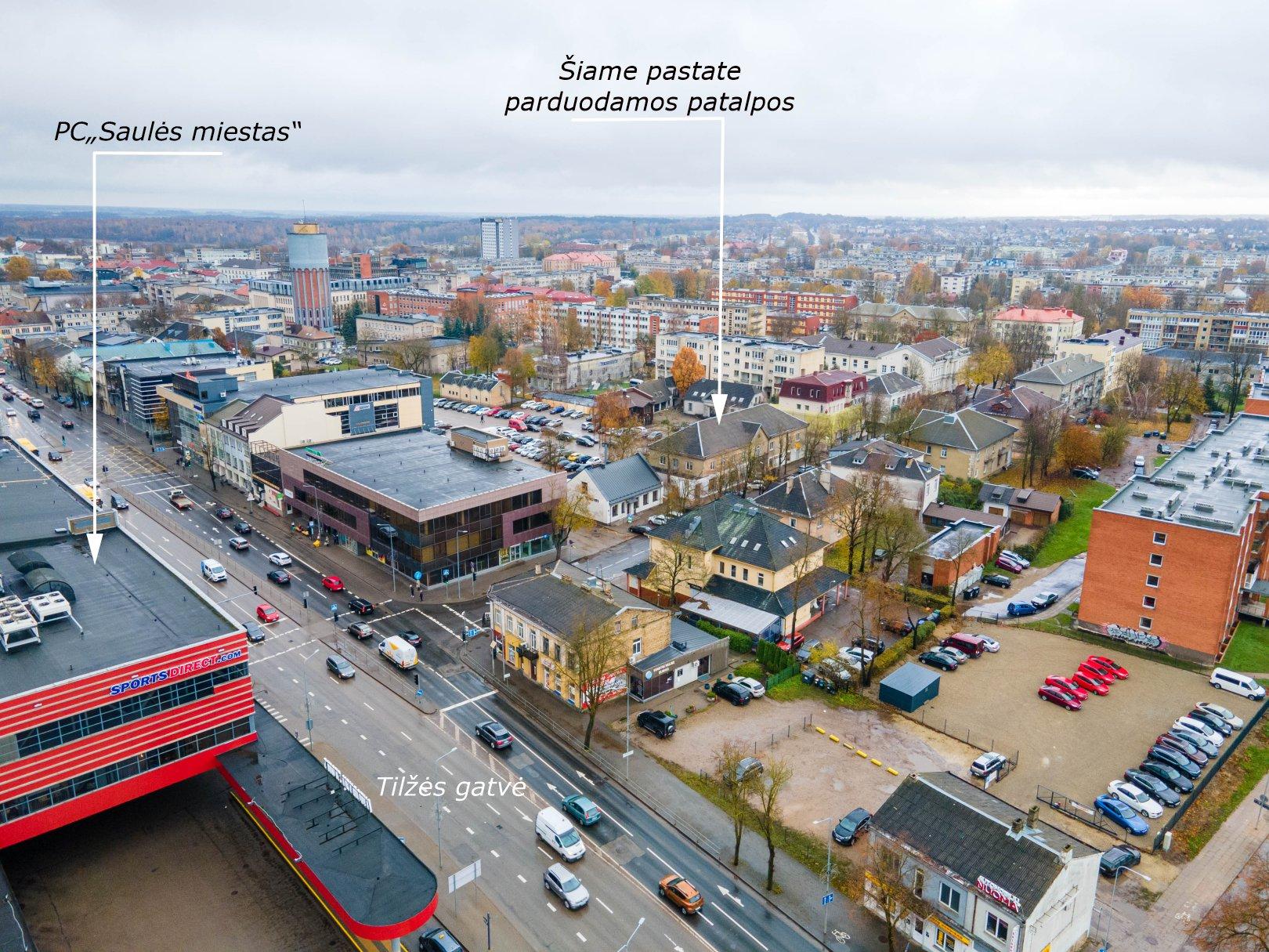 Parduodamos Šiaulių miesto centre administracinės paskirties patalpos, Stoties g. 5