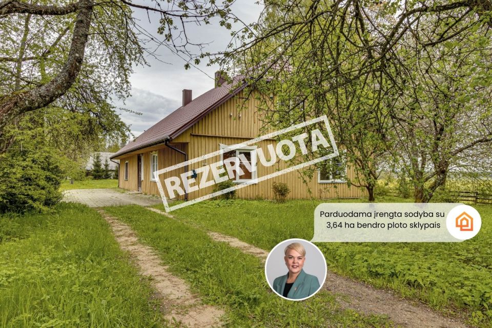 Parduodama unikali, pilnai įrengta sodyba su 3,64 bendro ploto sklypais Telšių r., Užminijų I k.