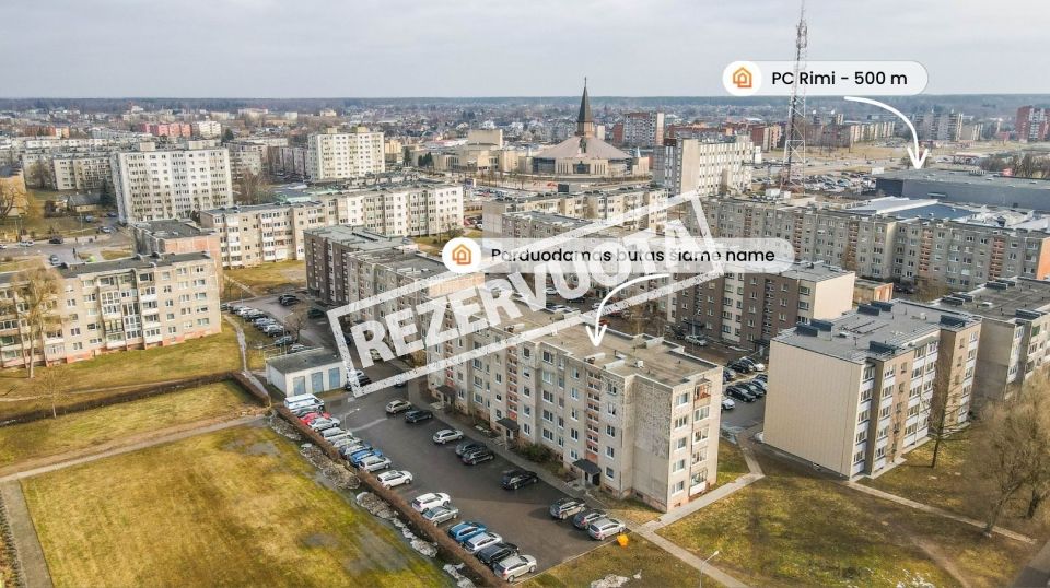 Parduodamas 1 kambario butas Mažeikiuose, Draugystės g.