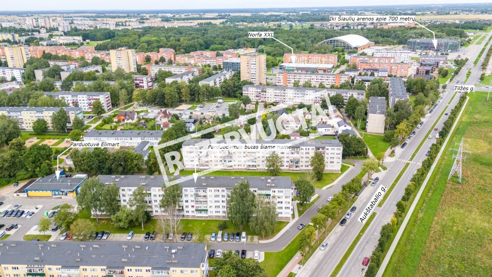 Parduodamas 1 kambario butas (su ilgu balkonu) Auk&scaron;tabalio g. 10, &Scaron;iauliuose.