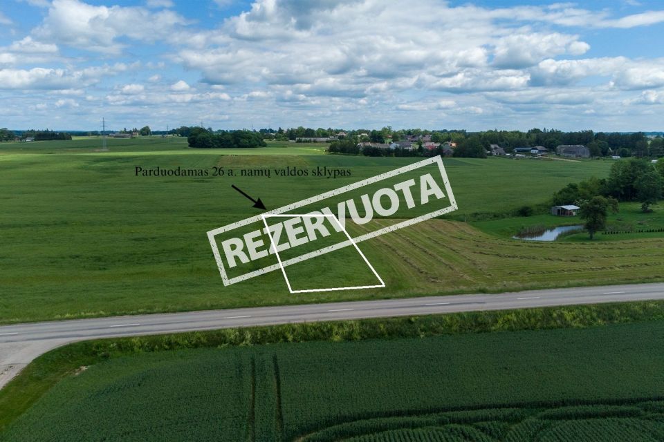 Parduodamas 26 a.  namų valdos žemės sklypas Marijampolės sav., Patilčių km. 9A
