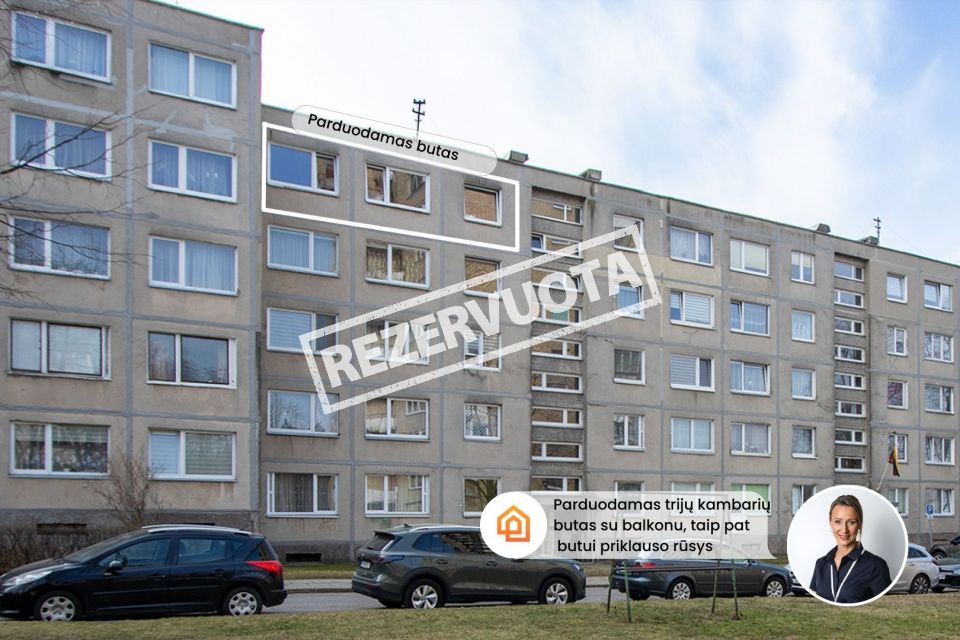 Parduodamas 3 kambarių butas Elektrėnuose, Sodų g.