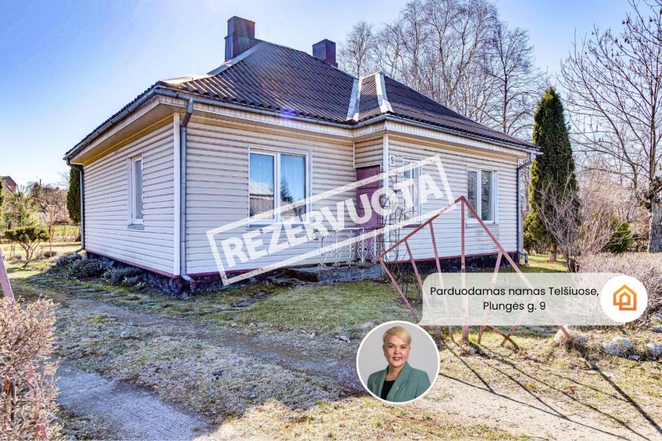 Parduodamas namas &scaron;alia miesto centro Tel&scaron;iuose, Plungės g. 9