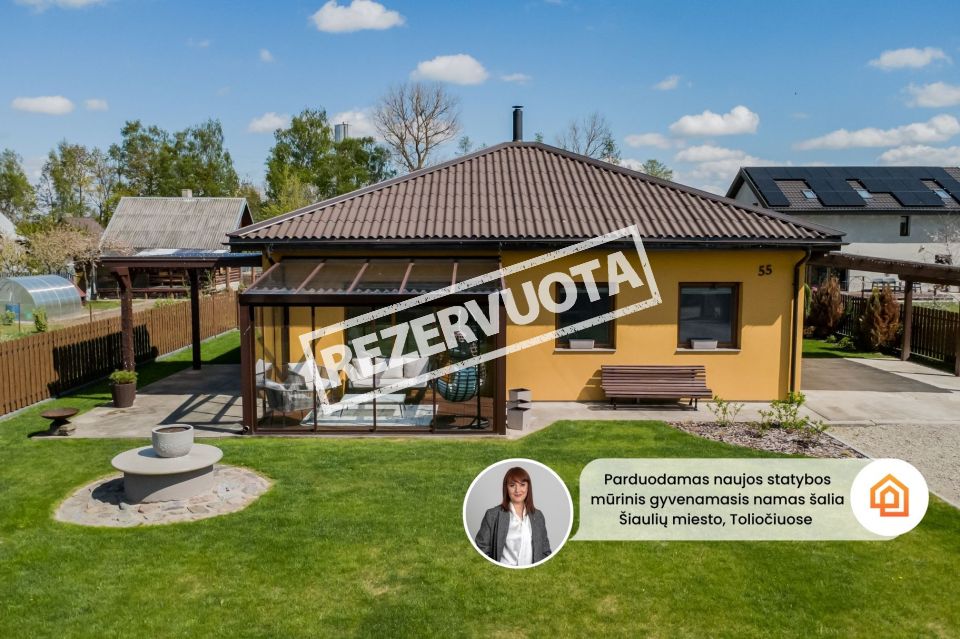 Parduodamas pilnai įrengtas gyvenamasis namas  Rožių g. 55, Toliočiuose,  &Scaron;iaulių r.