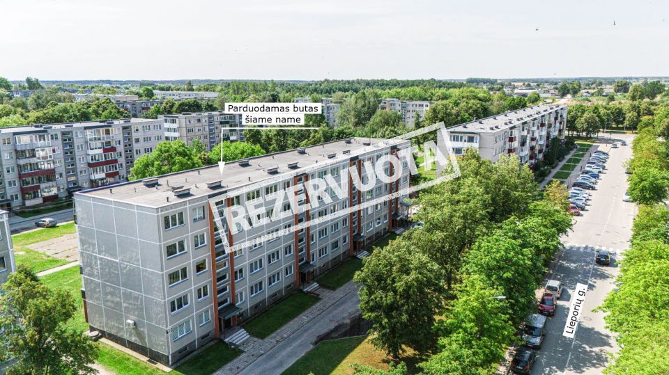 Parduodamas tvarkingas 2 kambarių butas Šiauliuose, Lieporių g. 19
