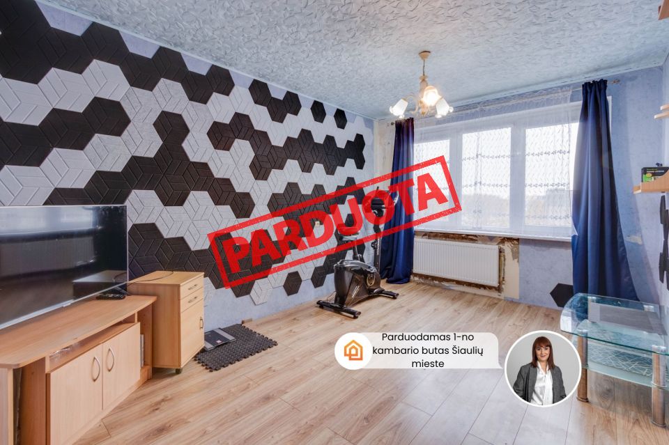 Parduodamas 1 kambario butas &Scaron;iauliuose, Architektų g. 50
