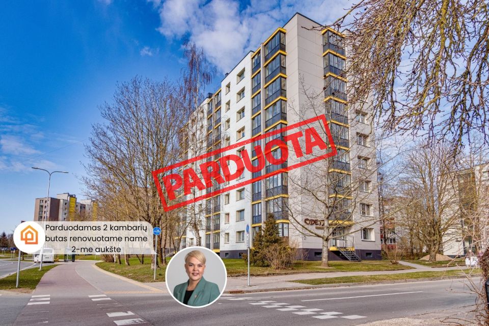 Parduodamas 2 kambarių butas Tel&scaron;iuose, Masčio g. 4, renovuotame name, 2-me auk&scaron;te