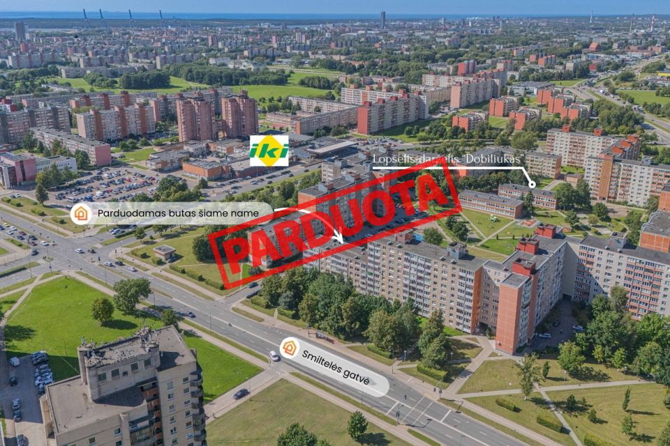 Parduodamas 4 kambarių butas Klaipėdoje, Smiltelės g. 10