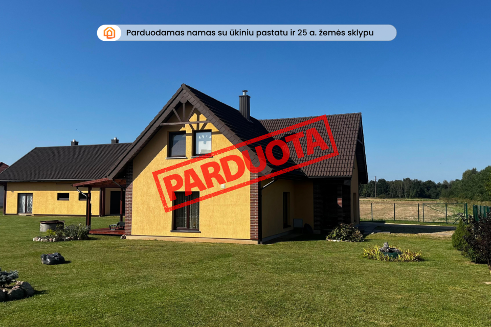 Parduodamas erdvus namas Tirkšlių miestelyje
