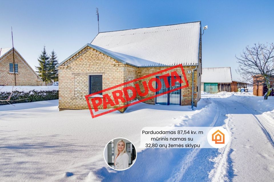 Parduodamas naujai įrengtas namas su erdviu 32,80 arų žemės sklypu Joni&scaron;kio r., Po&scaron;upės k.