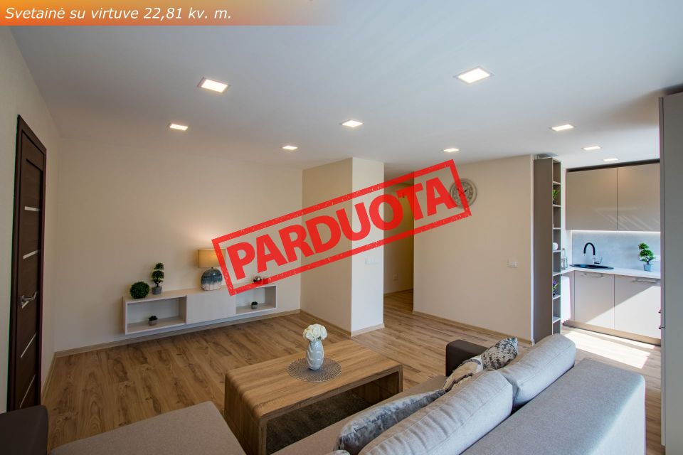Parduodamas naujai suremontuotas 2 kambarių butas Ežero g. 19, Šiauliuose.