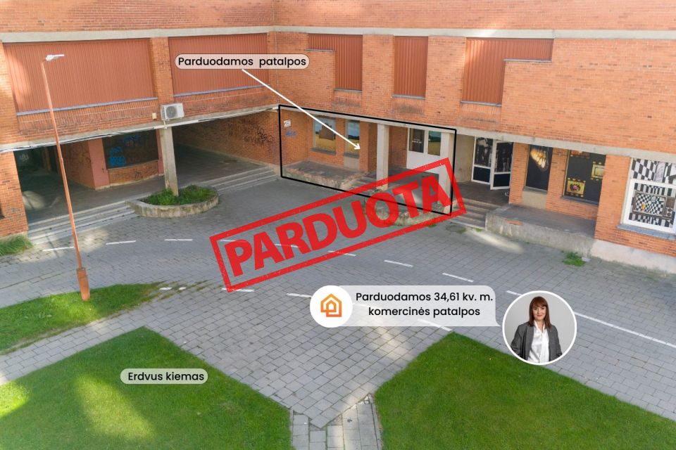 Parduodamos komercinės patalpos PC "Lyra" Lyros g. 13,Šiauliuose