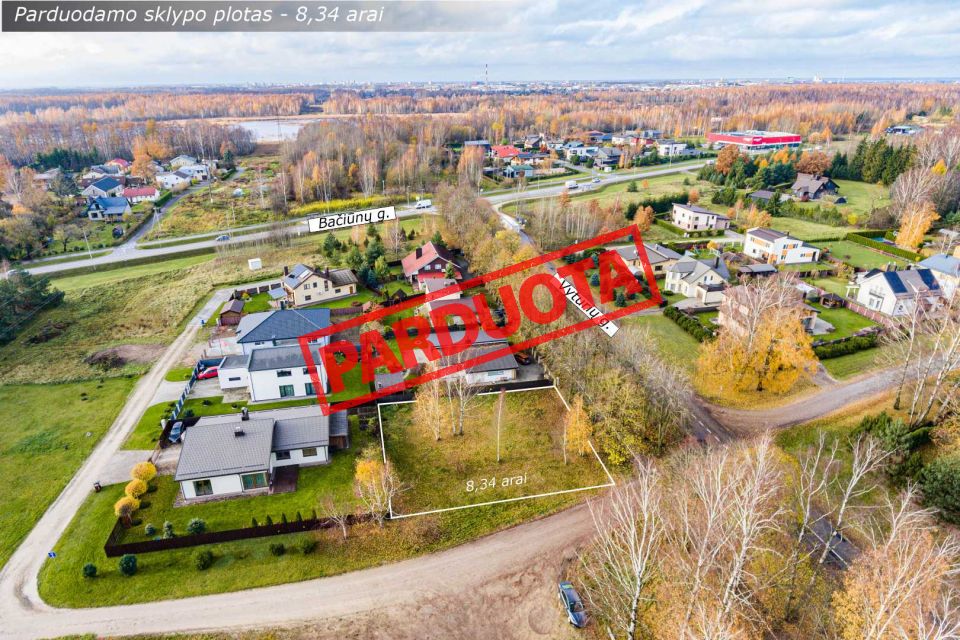 Vaizdingame rajone, patrauklioje vietoje parduodamas 8,43 arų sklypas, Vyturių g. 6, Šiauliuose