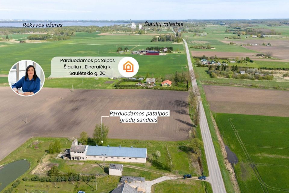 Arti Šiaulių miesto! Parduodamos patalpos - buvęs grūdų sandėlis Šiaulių r., Einoraičių k., Saulėtekio g. 2C