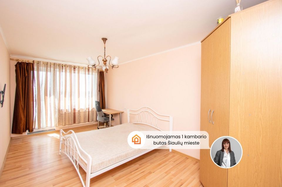 I&scaron;nuomojamas 1-no kambario butas K.Korsako g. 18, &Scaron;iaulių mieste.