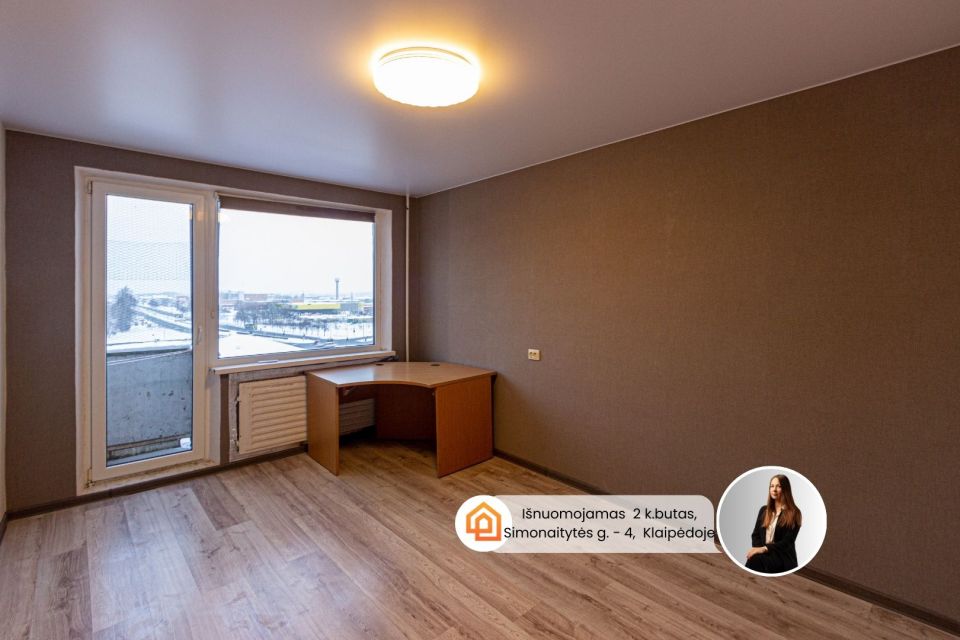 I&scaron;nuomojamas  tvarkingas 2 kambarių butas Klaipėdos mieste,  I.Simonaitytės g.- 7