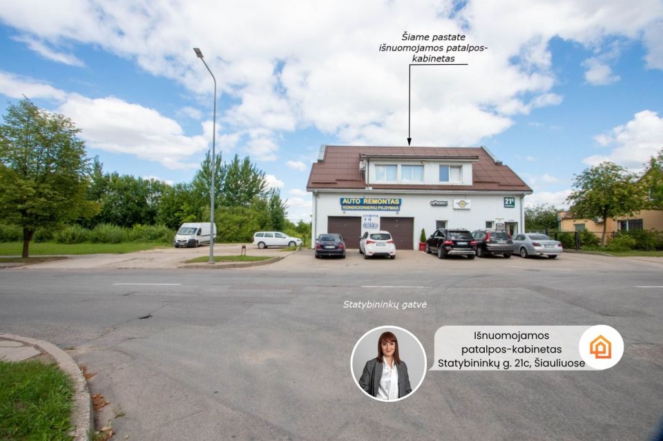 I&scaron;nuomojamos įrengtos 20,59 kv. m komercinės paskirties patalpos/kabinetas Statybininkų g. 21C, &Scaron;iauliai