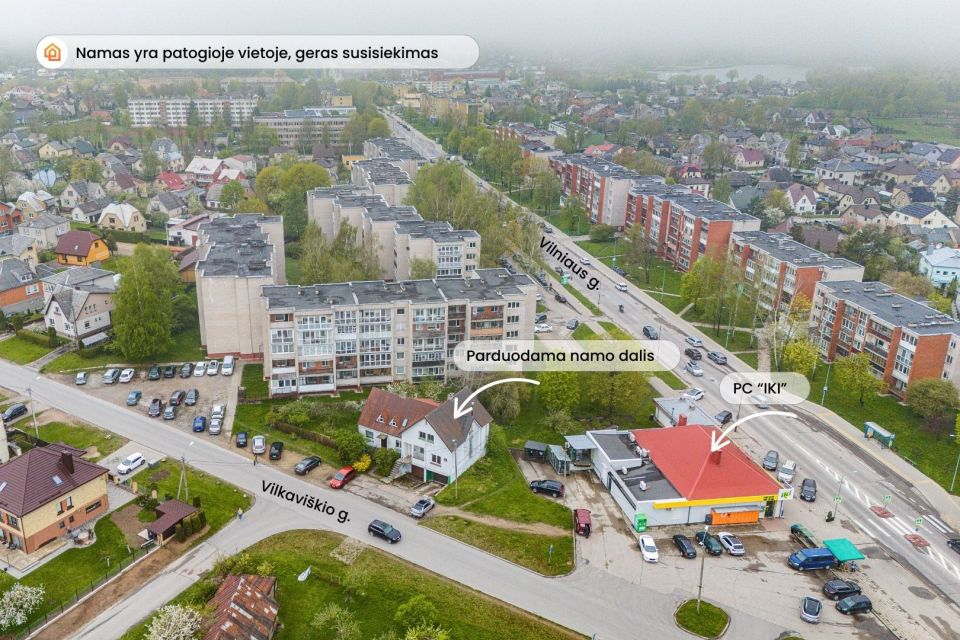 Parduodama  106,40 kv. m bendro ploto namo dalis, tinkanti verslui, Šiauliuose, Šimšės mikrorajone, Vilkaviškio g. 4