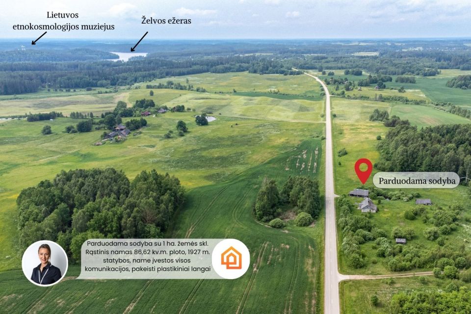 Parduodama autenti&scaron;ka sodyba gamtos apsuptyje Molėtų r., Gudelių k.