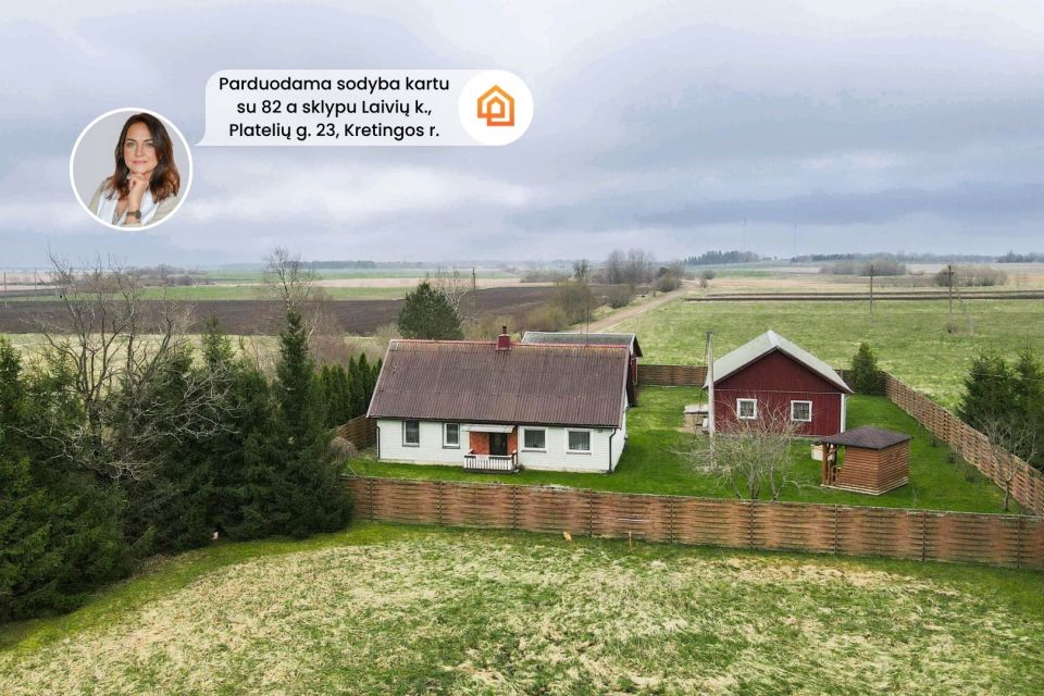 Parduodama sodyba Platelių g., Laivių k., Kretingos r.