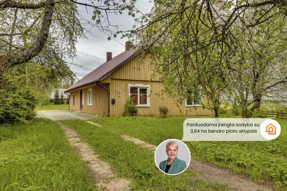 Parduodama unikali, pilnai įrengta sodyba su 3,64 bendro ploto sklypais Telšių r., Užminijų I k.