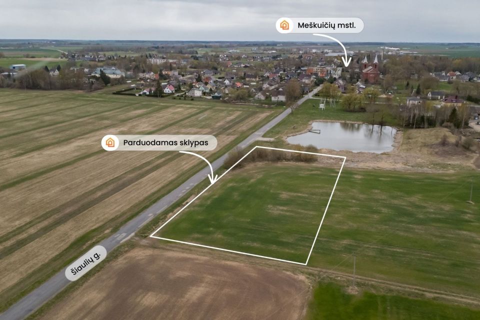 Parduodamas 0,4650 ha žemės ūkio paskirties sklypas Me&scaron;kuičiuose, &Scaron;iaulių g. 2A