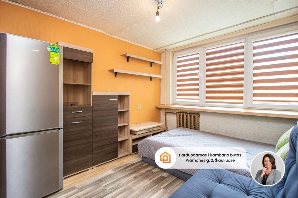 Parduodamas 1 kambario butas Pramonės g. 2, Šiauliuose