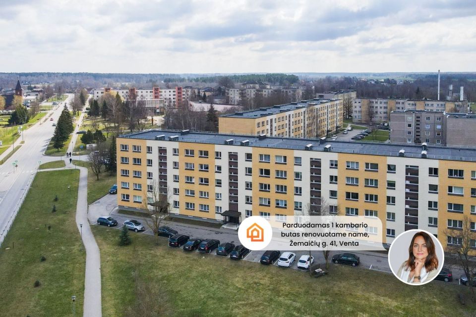 Parduodamas 1 kambario butas renovuotame name Ventos mieste