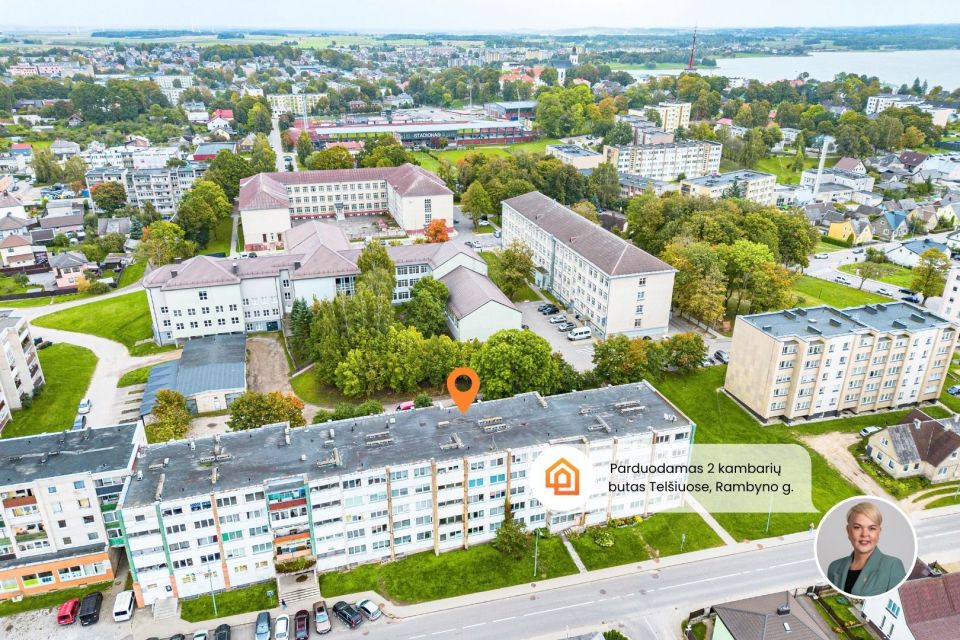 Parduodamas 2 kambarių butas Rambyno g. 18, Tel&scaron;iuose.