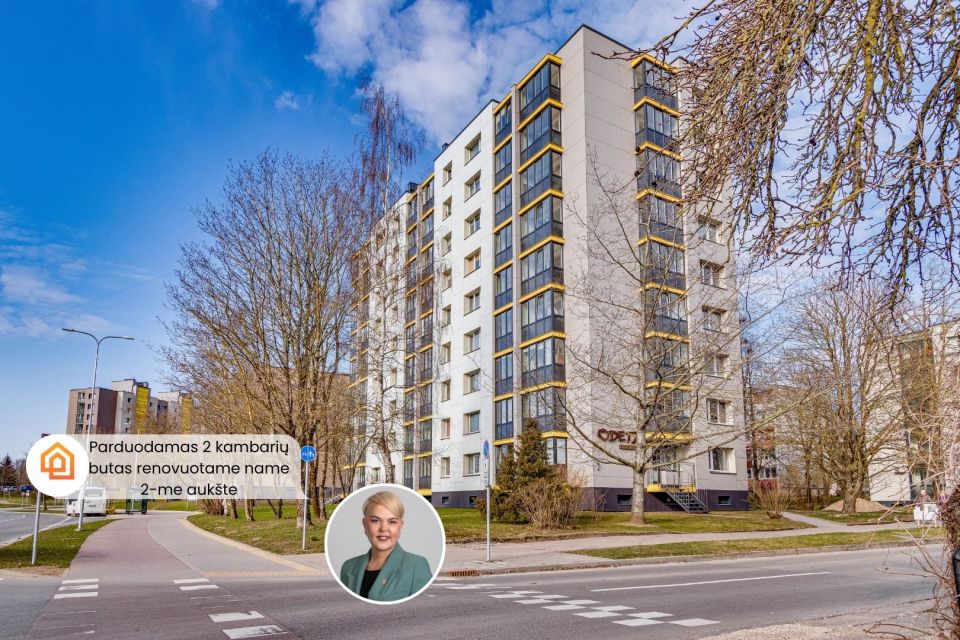 Parduodamas 2 kambarių butas Tel&scaron;iuose, Masčio g. 4, renovuotame name, 2-me auk&scaron;te