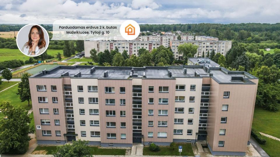 Parduodamas 2 kambarių butas Tylioji g. 10, Mažeikiuose – renovuotame name