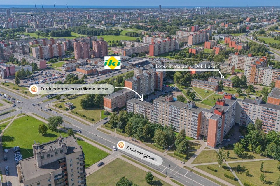 Parduodamas 4 kambarių butas Klaipėdoje, Smiltelės g. 10