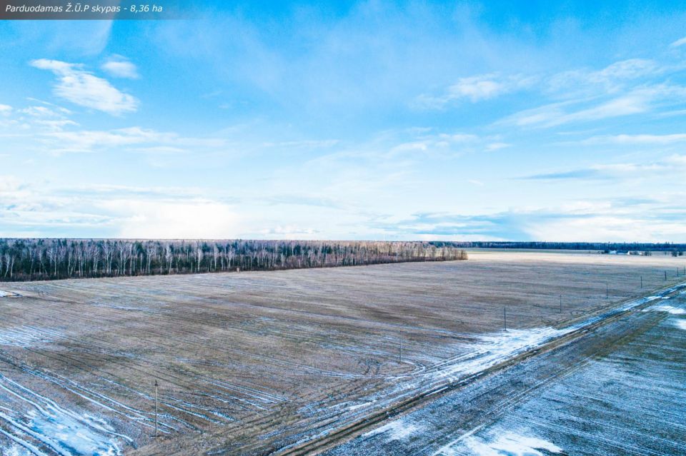Parduodamas 8,36 ha  Ž.Ū.P. sklypas Bernatonių k., Panevėžio r.