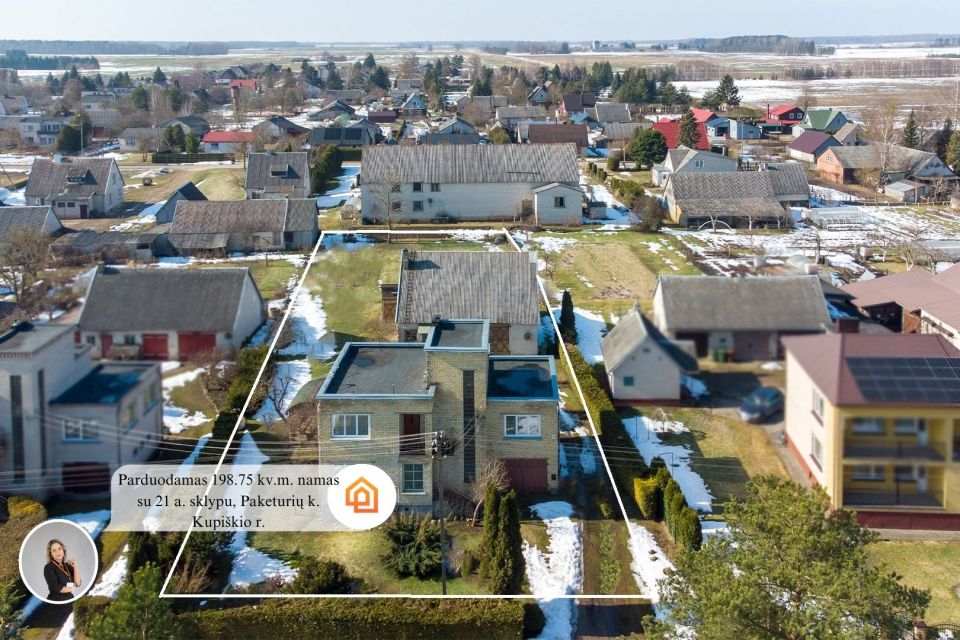 Parduodamas gyvenamas 198,75 kv.m. namas su 21 a. žemės sklypu, Paketurių km., Kupi&scaron;kio r.