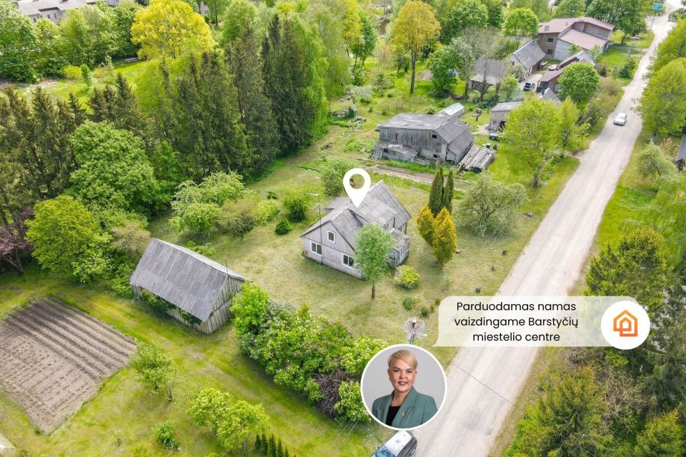 Parduodamas namas šalia tvenkinio Barstyčių miestelio centre, Sedos g. 8, Skuodo r.