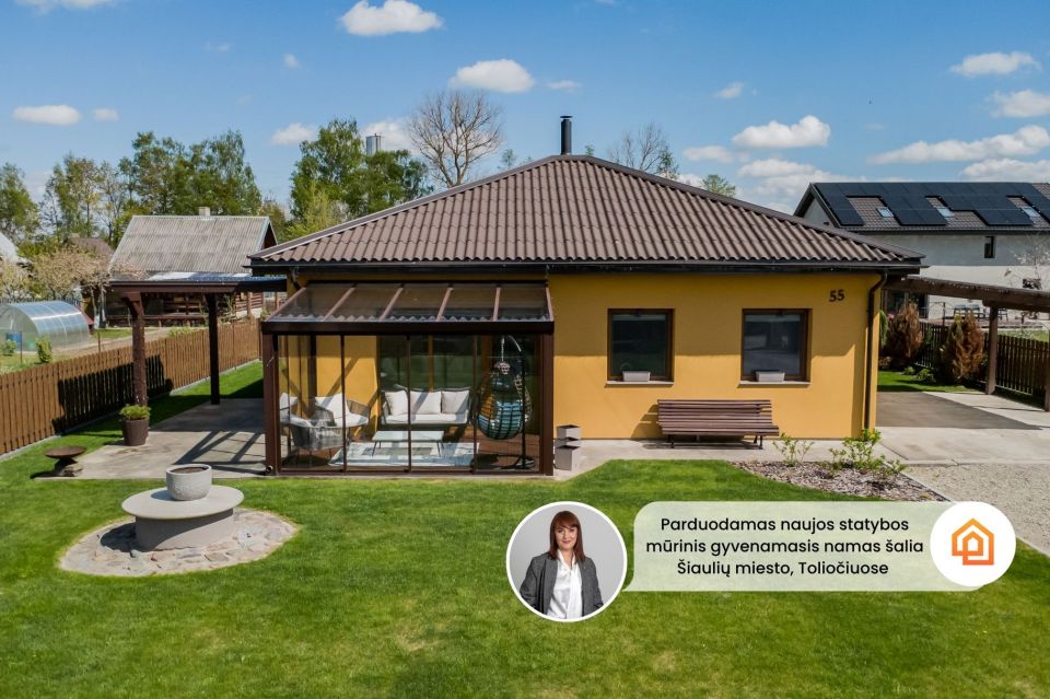 Parduodamas pilnai įrengtas gyvenamasis namas  Rožių g. 55, Toliočiuose,  &Scaron;iaulių r.