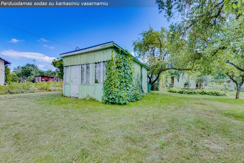 Parduodamas sodo sklypas su vasarnamiu SB"Ekranas-2", Jazminų al., Bernatonių k., Panevėžio r.