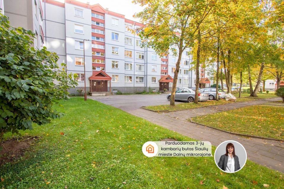 Parduodamas &scaron;viesus, jaukus ir erdvus 3 kambarių butas K. Korsako g. 2, &Scaron;iauliuose
