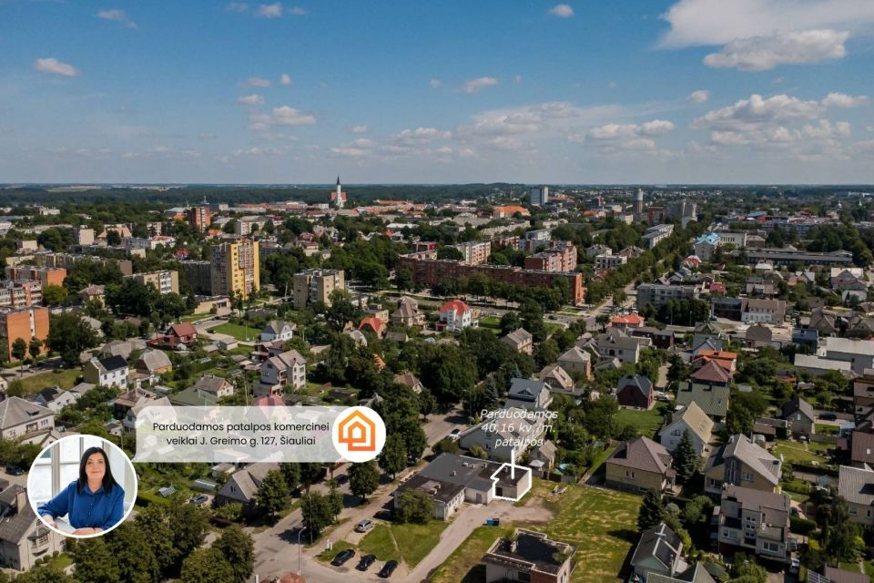 Parduodamnos komercinės paskirties patalpos &Scaron;iauliuose, A. J. Greimo g. 127