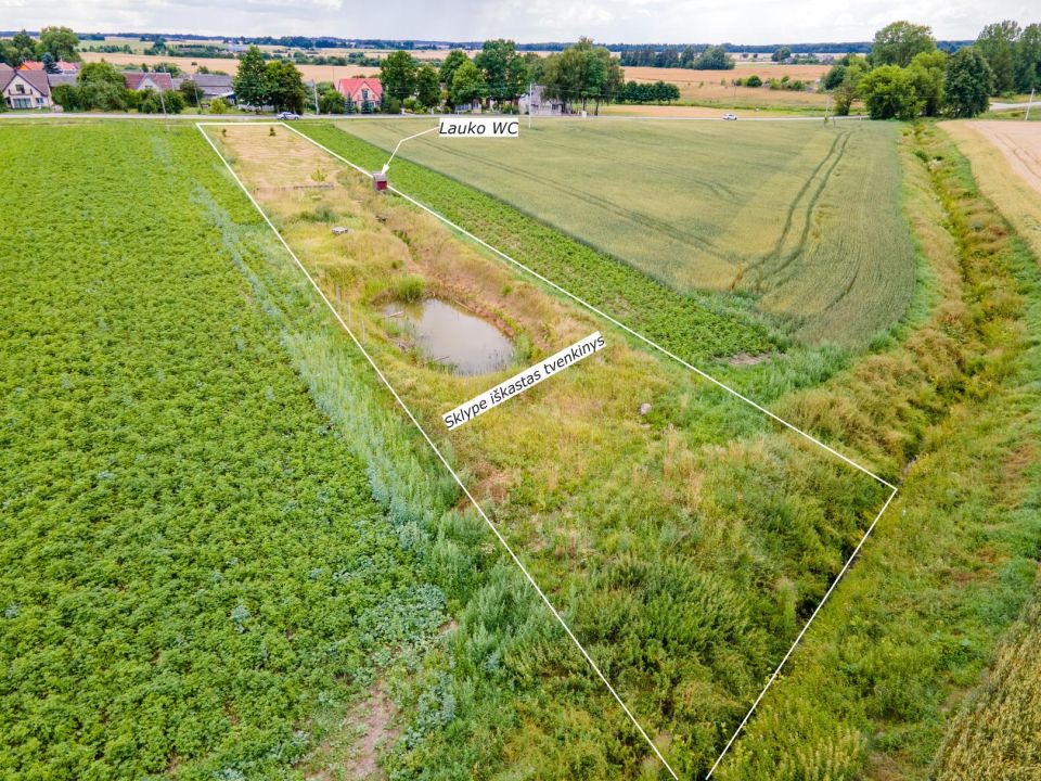 Sklypo ribose visos miesto komunikacijos. Parduodamas 20,8 arų namų valdos sklypas Jonelaičių g. 9, Sauginiai, Šiaulių r.