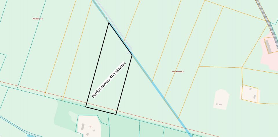 Parduodami du sklypai 4 ha ir 2,06ha žemės ūkio ir mi&scaron;ko ūkio paskirties sklypai. Sklypas randasi Pakruojo r.